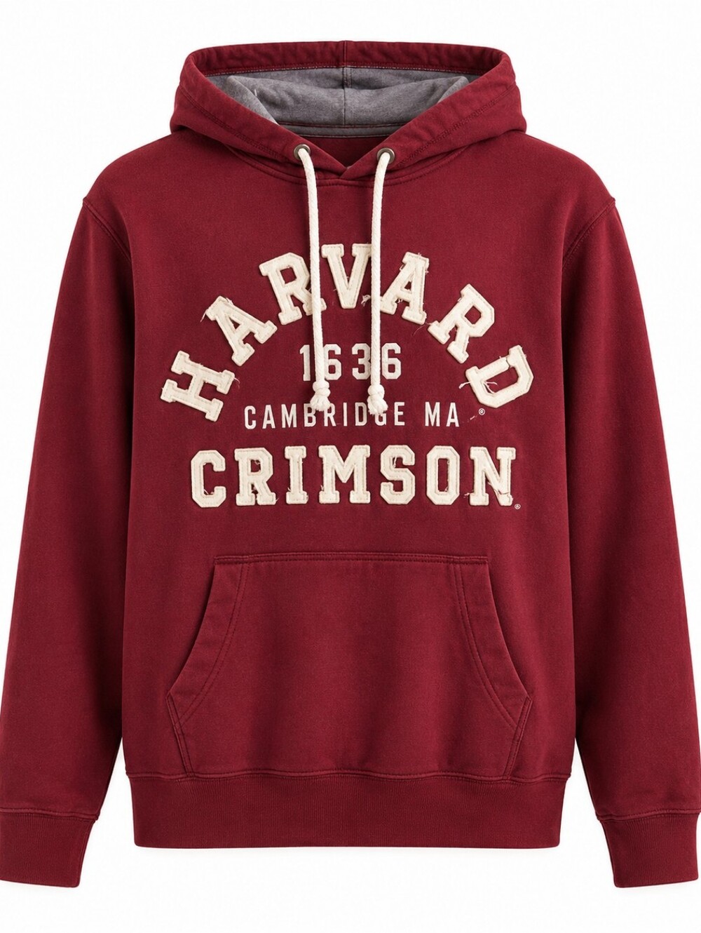 Campus Crew Harvard University Maroon Hoodie Sz LG